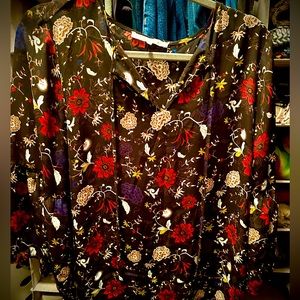Colorful flower blouse